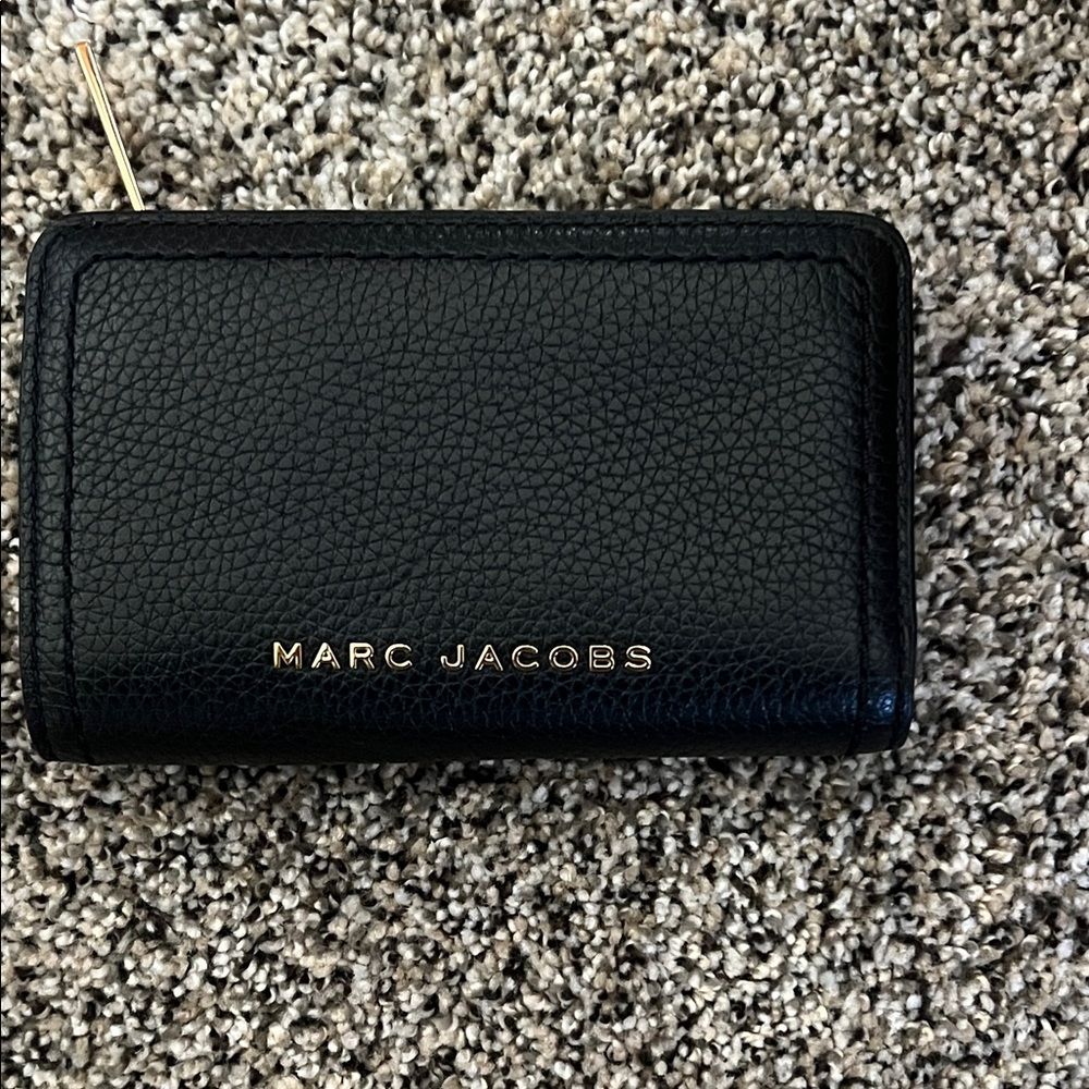 Marc Jacobs Black Leather Card Holder